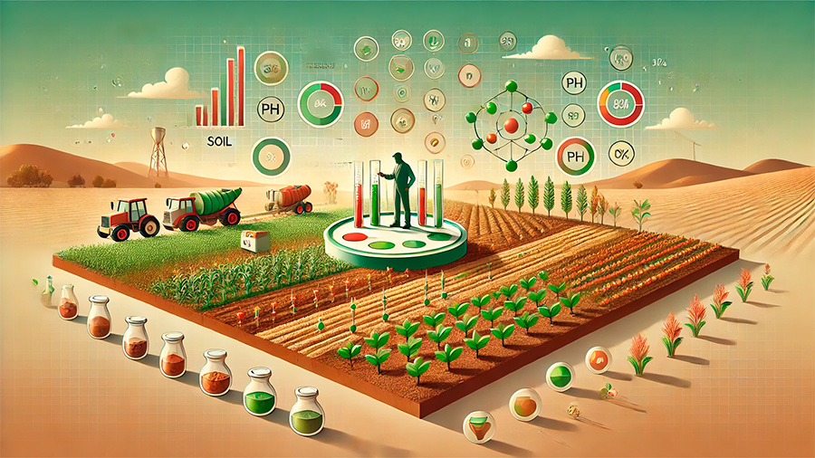 Soil testing and nutrient